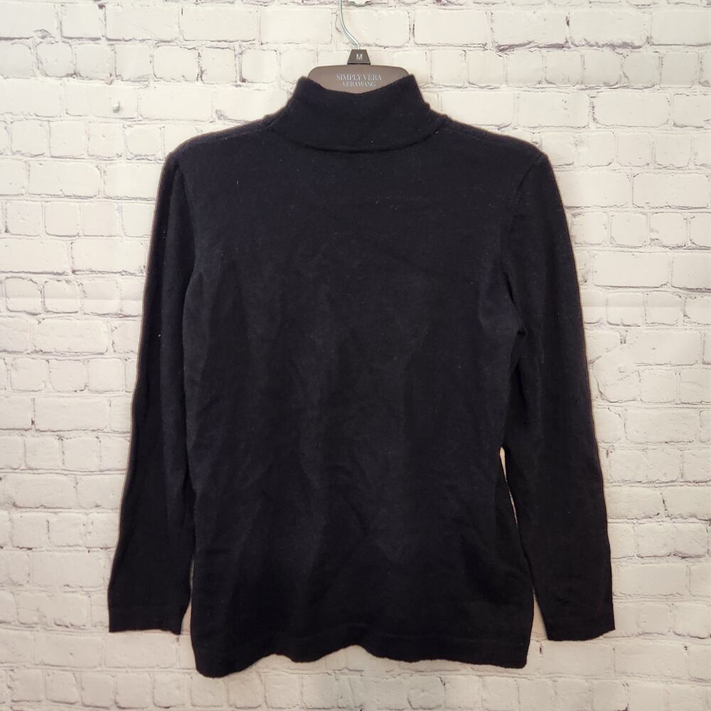 Escada Margartha Ley Black 100% Pure Wool Knit Long Sleeve Sweater 38 (US 8)